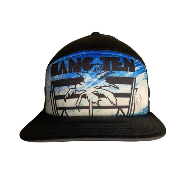 Hang Ten Surfer Trucker Mesh Foam Snapback Adjustable Baseball Cap/Hat NWT - Picture 1 of 8